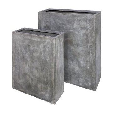 Divisorio SUDE, utilizzabile anche come supporto per la fioriera da appoggio, 2 pezzi, fibra di vetro, grigio, 60,5x22,5x72 cm, 80,5x30,5x93 cm Divisorio SUDE, utilizzabile anche come supporto per la fioriera da appoggio, 2 pezzi, fibra di vetro, grigio, 60,5x22,5x72 cm, 80,5x30,5x93 cm