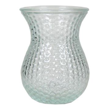 Vaso in vetro LAUMA con motivo, trasparente, 19 cm, Ø 14 cm