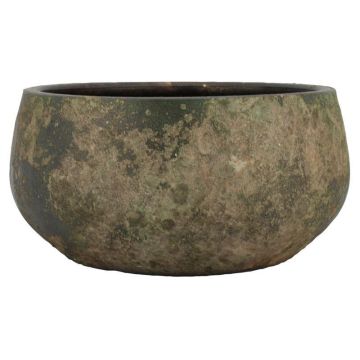 Ciotola per fiori in ceramica AROON con venature, verde antico, 14 cm, Ø 29 cm Ciotola per fiori in ceramica AROON con venature, verde antico, 14 cm, Ø 29 cm