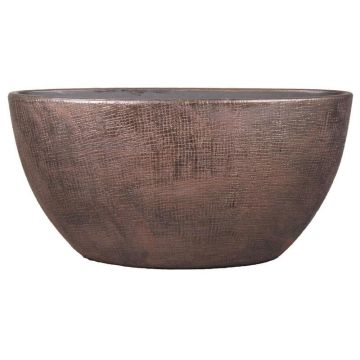 Vaso ovale in ceramica AGAPE con grano, rame, 49x20x25cm Vaso ovale in ceramica AGAPE con grano, rame, 49x20x25cm