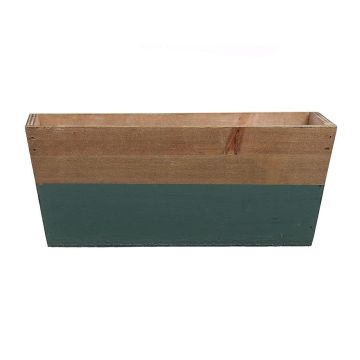 Scatola per piante ARNFRIED, legno, verde-marrone, 25x13x10cm