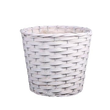 Cesto per fiori AHMANIU, bianco, 18 cm, Ø 22 cm Cesto per fiori AHMANIU, bianco, 18 cm, Ø 22 cm