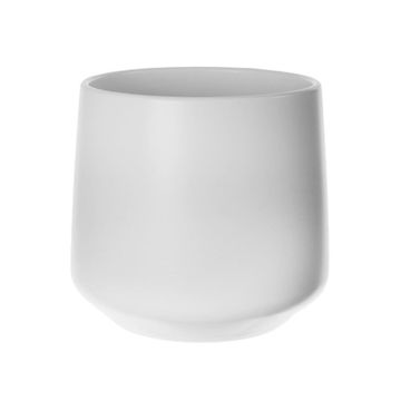 Cachepot ZIOKA in ceramica, bianco opaco, 26 cm, Ø29 cm Cachepot ZIOKA in ceramica, bianco opaco, 26 cm, Ø29 cm