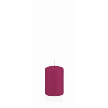 Candela a colonna MAEVA, magenta, 8cm, Ø5cm, 18h - Made in Germany Candela a colonna MAEVA, magenta, 8cm, Ø5cm, 18h - Made in Germany