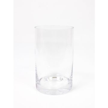 Vaso cilindrico SANSA EARTH in vetro, trasparente, 19,5cm, Ø12cm