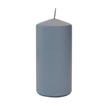 Candela a colonna LYCANTHIA, pastello smerigliato, grigio, 15cm, Ø7cm, 63h Candela a colonna LYCANTHIA, pastello smerigliato, grigio, 15cm, Ø7cm, 63h