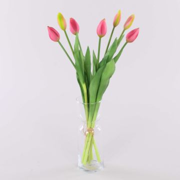 Bouquet di tulipani finti LONA, rosa-verde, 45cm, Ø20cm Bouquet di tulipani finti LONA, rosa-verde, 45cm, Ø20cm
