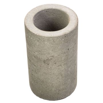Portacandele JUANJO effetto cemento, grigio cemento, per candeline e candele a bastoncino, 10cm, Ø6cm