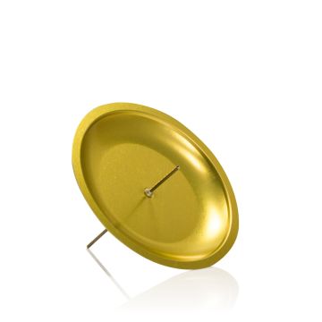 Portacandele in metallo KRISTOFFER per corona dell’Avvento, per candele di circa Ø6 cm, dorato, 10 cm, Ø12 cm Portacandele in metallo KRISTOFFER per corona dell’Avvento, per candele di circa Ø6 cm, dorato, 10 cm, Ø12 cm