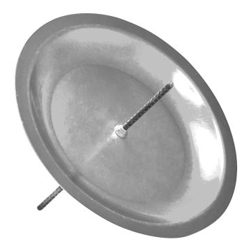 Portacandele in metallo KRISTOFFER per corona dell’Avvento, per candele di circa Ø6 cm, argento, 10 cm, Ø12 cm Portacandele in metallo KRISTOFFER per corona dell’Avvento, per candele di circa Ø6 cm, argento, 10 cm, Ø12 cm