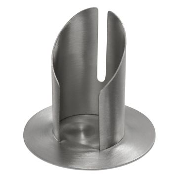 Portacandele in ottone CONSTANCE, per candele di circa Ø5 cm, nichelato, spazzolato opaco, argento, 9 cm, Ø10 cm Portacandele in ottone CONSTANCE, per candele di circa Ø5 cm, nichelato, spazzolato opaco, argento, 9 cm, Ø10 cm