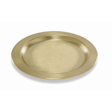 Piattino rotondo per candele GREGORIA in metallo, per candele Ø 7-8 cm, dorato, Ø 11,5 cm Piattino rotondo per candele GREGORIA in metallo, per candele Ø 7-8 cm, dorato, Ø 11,5 cm
