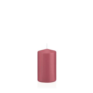Candela a tronchetto MAEVA, rosa fragola, 10cm, Ø6cm, 33 ore - Prodotto in Germania Candela a tronchetto MAEVA, rosa fragola, 10cm, Ø6cm, 33 ore - Prodotto in Germania