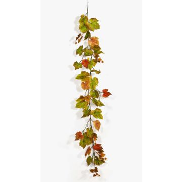 Ghirlanda finta di vite ATHINA, verde-arancione, 180cm Ghirlanda finta di vite ATHINA, verde-arancione, 180cm