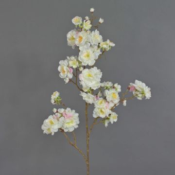 Ramo finto di ciliegio giapponese RUKIA, fiorito, bianco, 90cm