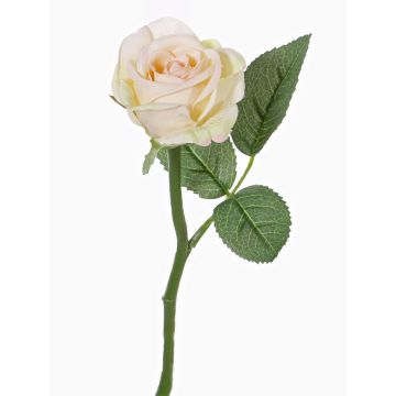 Rosa artificiale GABI, crema-rosa, 30cm, Ø6cm