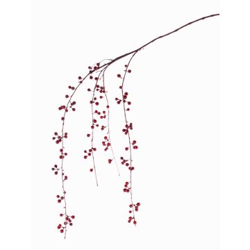 Ramo artificiale di sinforicarpi ATOS con bacche, rosso, 120cm