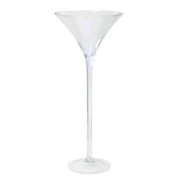 Bicchiere da cocktail / Martini SACHA OCEAN su piede, imbuto/rotondo, trasparente, 70cm, Ø30cm