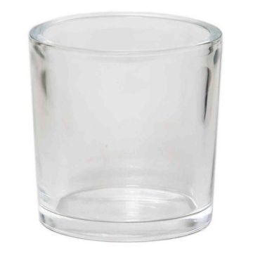 Portacandela JOHN OCEAN, cilindro/rotondo, trasparente, 12cm, Ø12cm