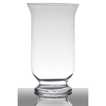 Portacandela da tavolo LEA EARTH su piede, cilindro/rotondo, trasparente, 30cm, Ø18cm