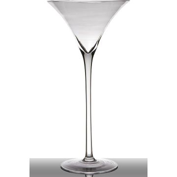 Bicchiere da cocktail / Martini SACHA EARTH su piede, imbuto/rotondo, trasparente, 50cm, Ø24cm