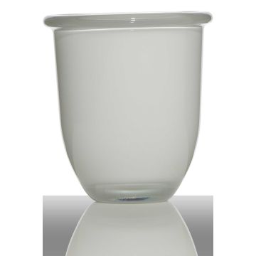 Vaso da fiori FYNN, imbuto/rotondo, bianco, 17cm, Ø15,5cm Vaso da fiori FYNN, imbuto/rotondo, bianco, 17cm, Ø15,5cm