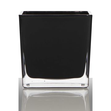 Vaso da fiori KIM EARTH, cubetto/quadrato, nero, 12x12x12cm Vaso da fiori KIM EARTH, cubetto/quadrato, nero, 12x12x12cm