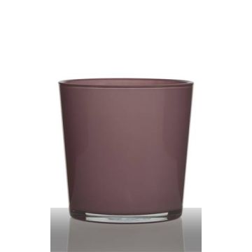 Vaso da fiori ALENA, cilindro/rotondo, rosa antico, 19 cm, Ø19 cm