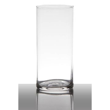 Vaso da fiori SANYA EARTH, cilindro/rotondo, trasparente, 19 cm, Ø9 cm