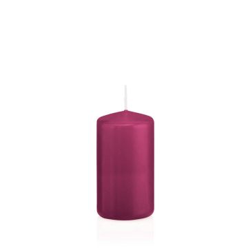 Candela votiva / Candela a colonna MAEVA, magenta, 12cm, Ø6cm, 40h - Made in Germany Candela votiva / Candela a colonna MAEVA, magenta, 12cm, Ø6cm, 40h - Made in Germany