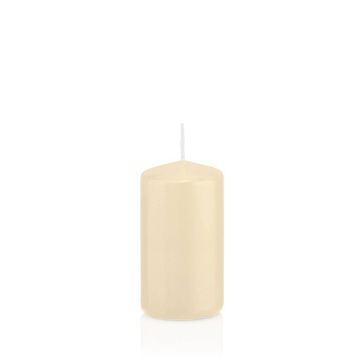 Candela votiva / Candela a colonna MAEVA, crema, 12cm, Ø6cm, 40h - Made in Germany Candela votiva / Candela a colonna MAEVA, crema, 12cm, Ø6cm, 40h - Made in Germany
