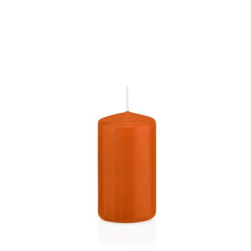Candela votiva / Candela a colonna MAEVA, arancione, 12cm, Ø6cm, 40h - Made in Germany Candela votiva / Candela a colonna MAEVA, arancione, 12cm, Ø6cm, 40h - Made in Germany