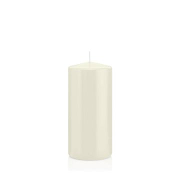 Candela votiva / Candela a colonna MAEVA, avorio, 15cm, Ø7cm, 63h - Made in Germany