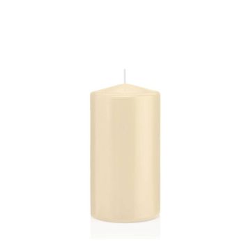 Candela votiva / Candela a colonna MAEVA, crema, 15cm, Ø8cm, 69h - Made in Germany Candela votiva / Candela a colonna MAEVA, crema, 15cm, Ø8cm, 69h - Made in Germany