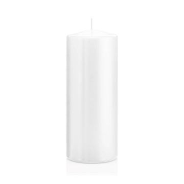 Candela votiva / Candela a colonna MAEVA, bianco, 20cm, Ø8cm, 119h - Made in Germany