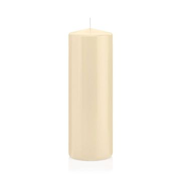 Candela votiva / Candela a colonna MAEVA, crema, 20cm, Ø7cm, 103h - Made in Germany