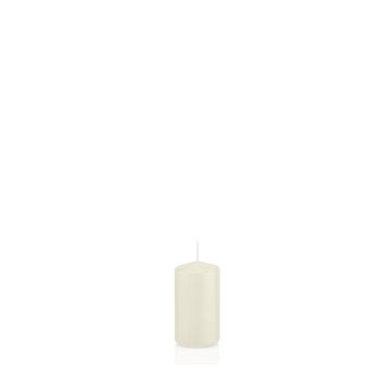 Candela votiva / Candela a colonna MAEVA, avorio, 20cm, Ø10cm, 156h - Made in Germany
