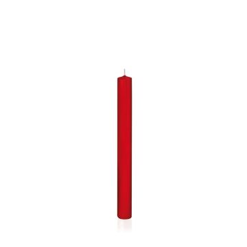 Candela lunga / Candela per candelabro TARALEA, rosso, 25cm, Ø2,3cm, 14h - Made in Germany