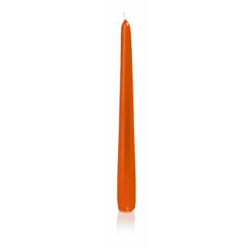 Candela da tavolo / Candela per la casa PALINA, arancione, 25cm, Ø2,5cm, 8h - Made in Germany