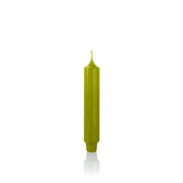 Candela conica / Candela per la casa ARIETTA, verde, 16,4cm, Ø2,8cm, 6h - Made in Germany Candela conica / Candela per la casa ARIETTA, verde, 16,4cm, Ø2,8cm, 6h - Made in Germany