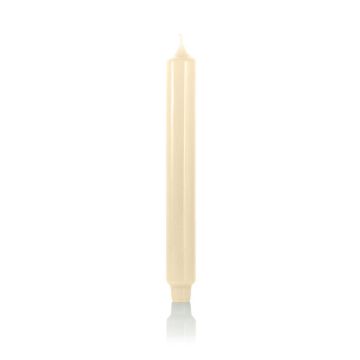 Candela conica / Candela per la casa ARIETTA, crema, 24,9cm, Ø2,8cm, 16h - Made in Germany