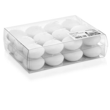Set di 24 candele galleggianti / Lumini ORNELLA, bianco, 2,8cm, Ø4,5cm, 4h