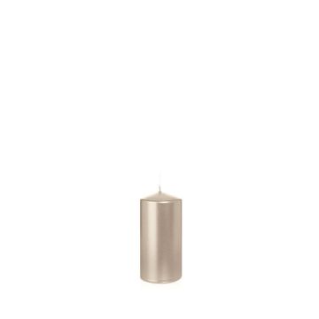 Candela di Natale / Candela a colonna ROSELLA, madreperla, 12cm, Ø6cm, 40h - Made in Germany