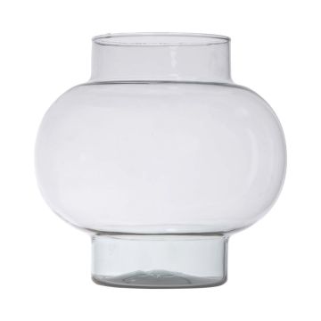 Vaso sferico di vetro RAINIERO, riciclato, trasparente, 19cm, Ø19cm