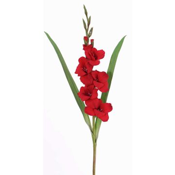 Gladiolo di plastica ELEA, rosso, 85cm, Ø3-10cm
