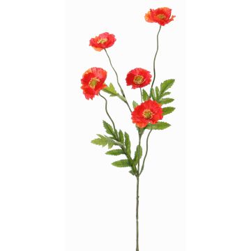 Papavero finto KEIRA, arancione, 65cm, Ø5cm