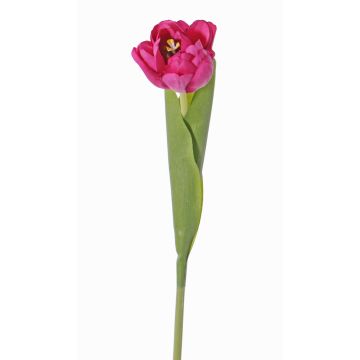 Tulipano finto ROMANA, fucsia, 45cm, Ø6cm Tulipano finto ROMANA, fucsia, 45cm, Ø6cm