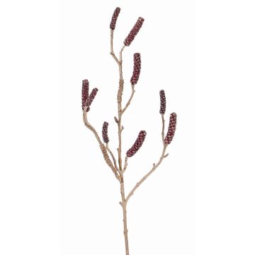 Ramo finto di callistemon BRODY con frutti, rosso scuro, 90cm