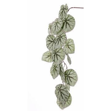 Ramo di begonia rex finta KATRICE, verde-grigio, 110cm