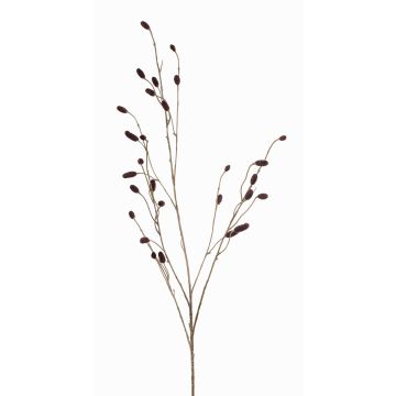 Ramo tessile di more CANO con frutti, bordeaux, 105cm